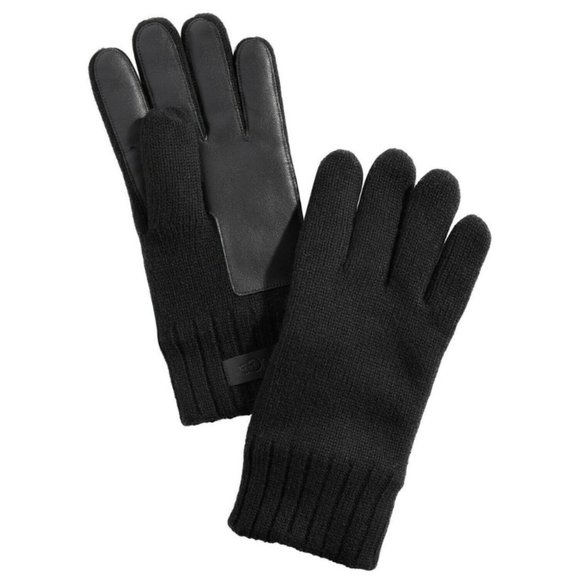 UGG Other - UGG Men's Wool/Cashmere Leather-Patch Tech Gloves Size L/XL 📲 touch capabilty